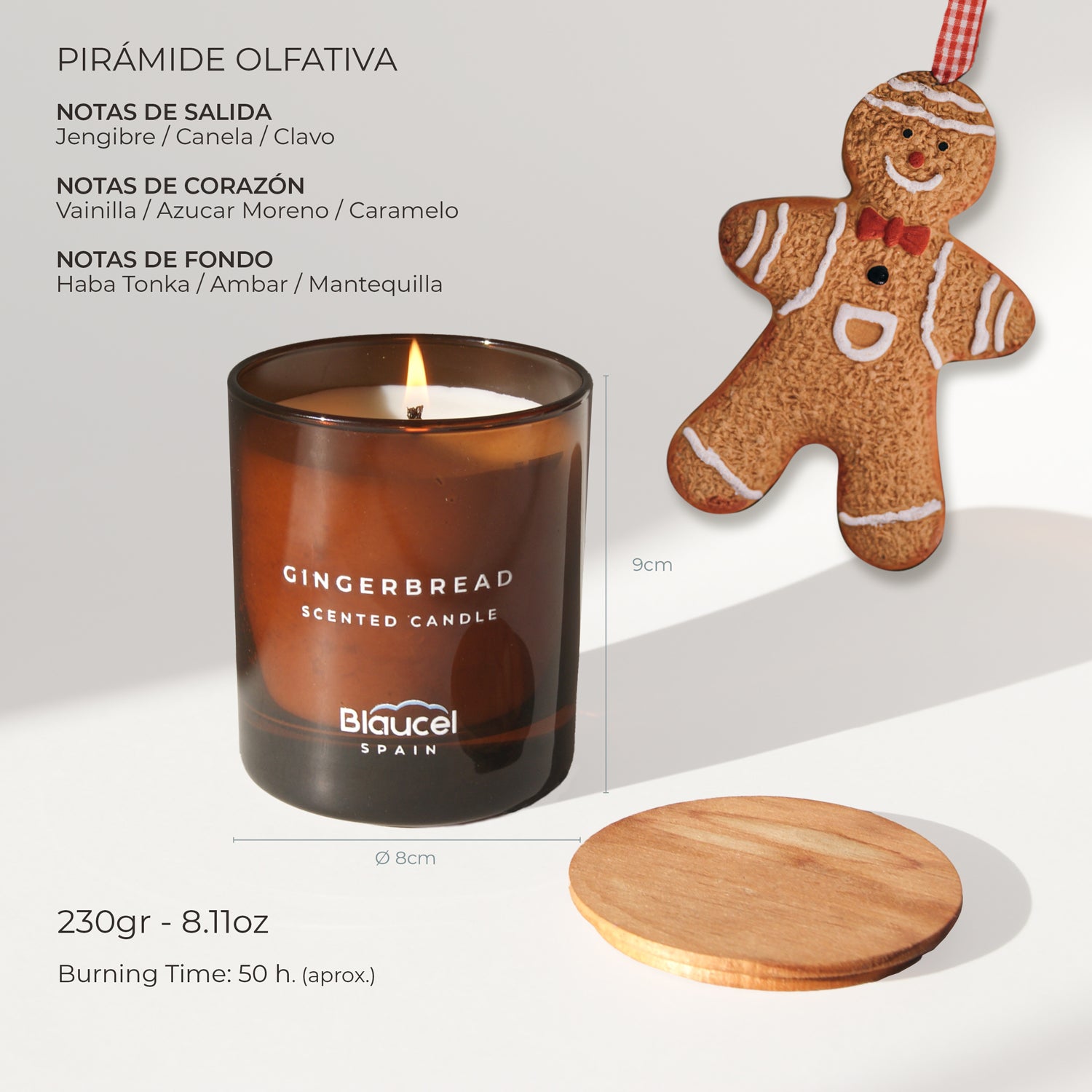 Blaucel Vela Aromática Gingerbread 230g