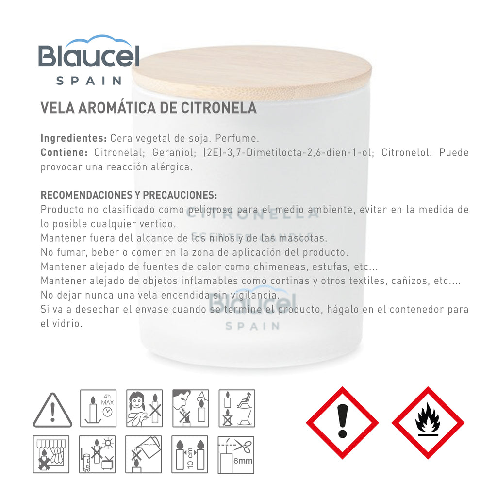 Blaucel Vela Aromática Citronella 230g