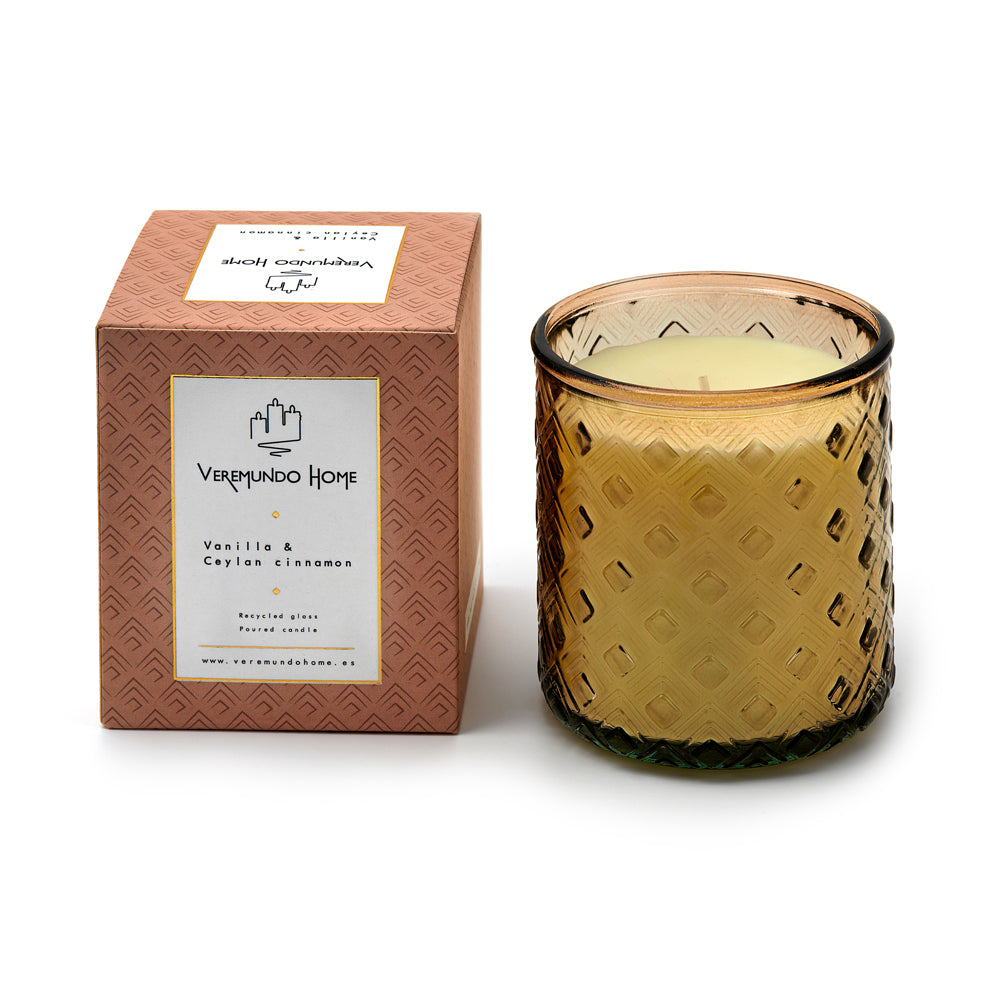 Veremundo Home - ORGANIC - Vela Perfumada VANILLA & CEYLAN CINNAMON - 275g