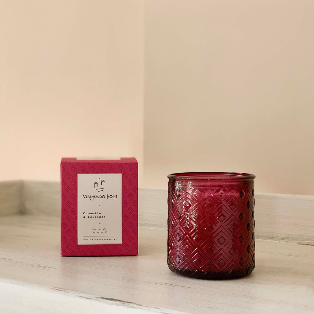 Veremundo Home - ORGANIC - Vela perfumada CAMOMILE & LAVENDER 275g