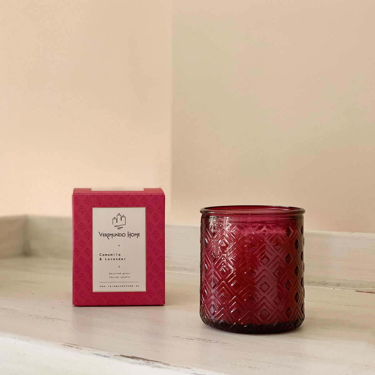 Veremundo Home - ORGANIC - Vela perfumada CAMOMILE & LAVENDER 275g