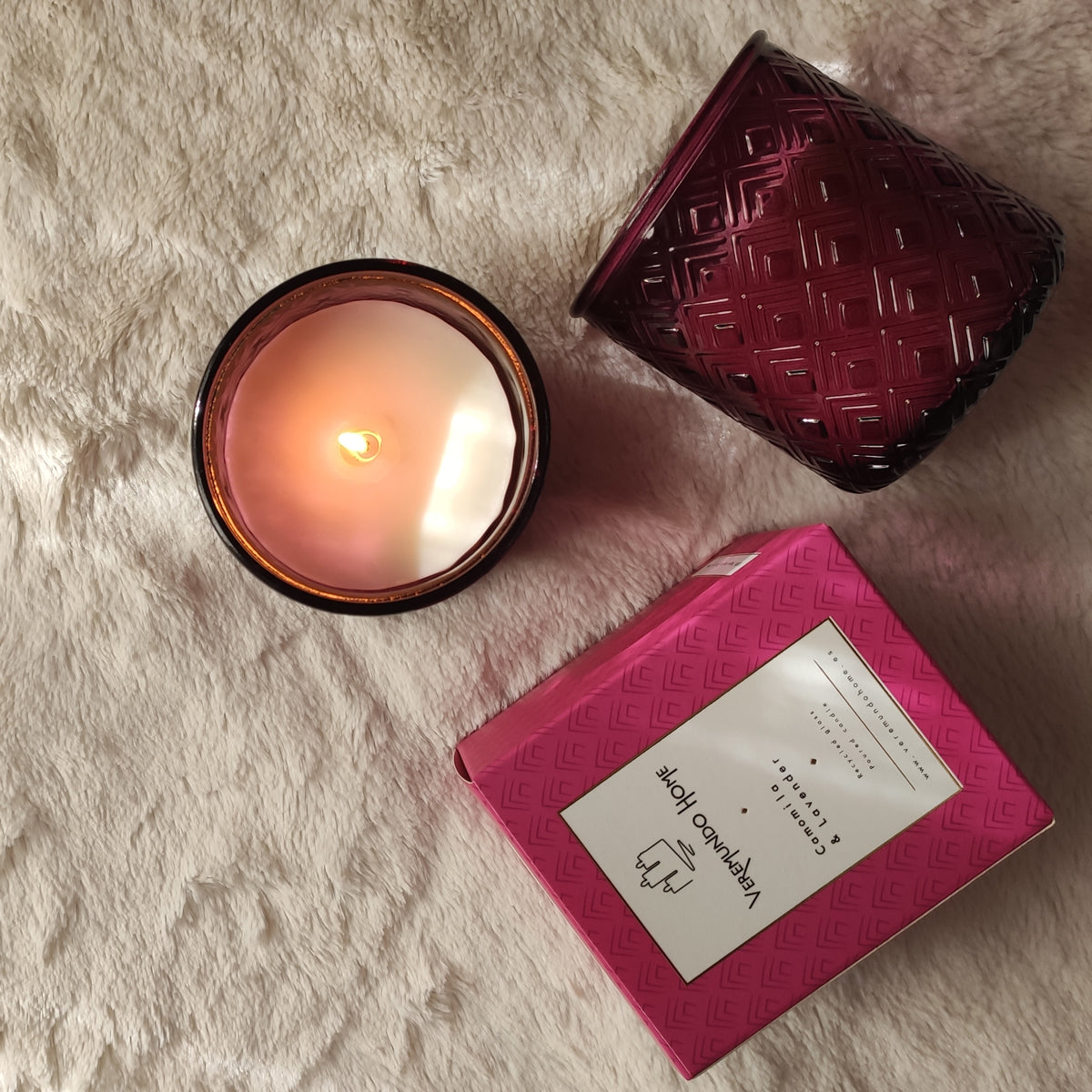 Veremundo Home - ORGANIC - Vela perfumada CAMOMILE & LAVENDER 275g