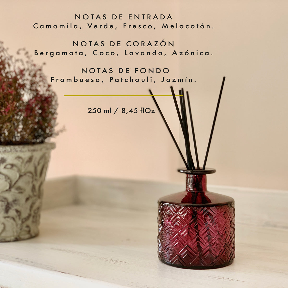 Veremundo Home - ORGANIC - Ambientador varillas CAMOMILA & LAVENDER