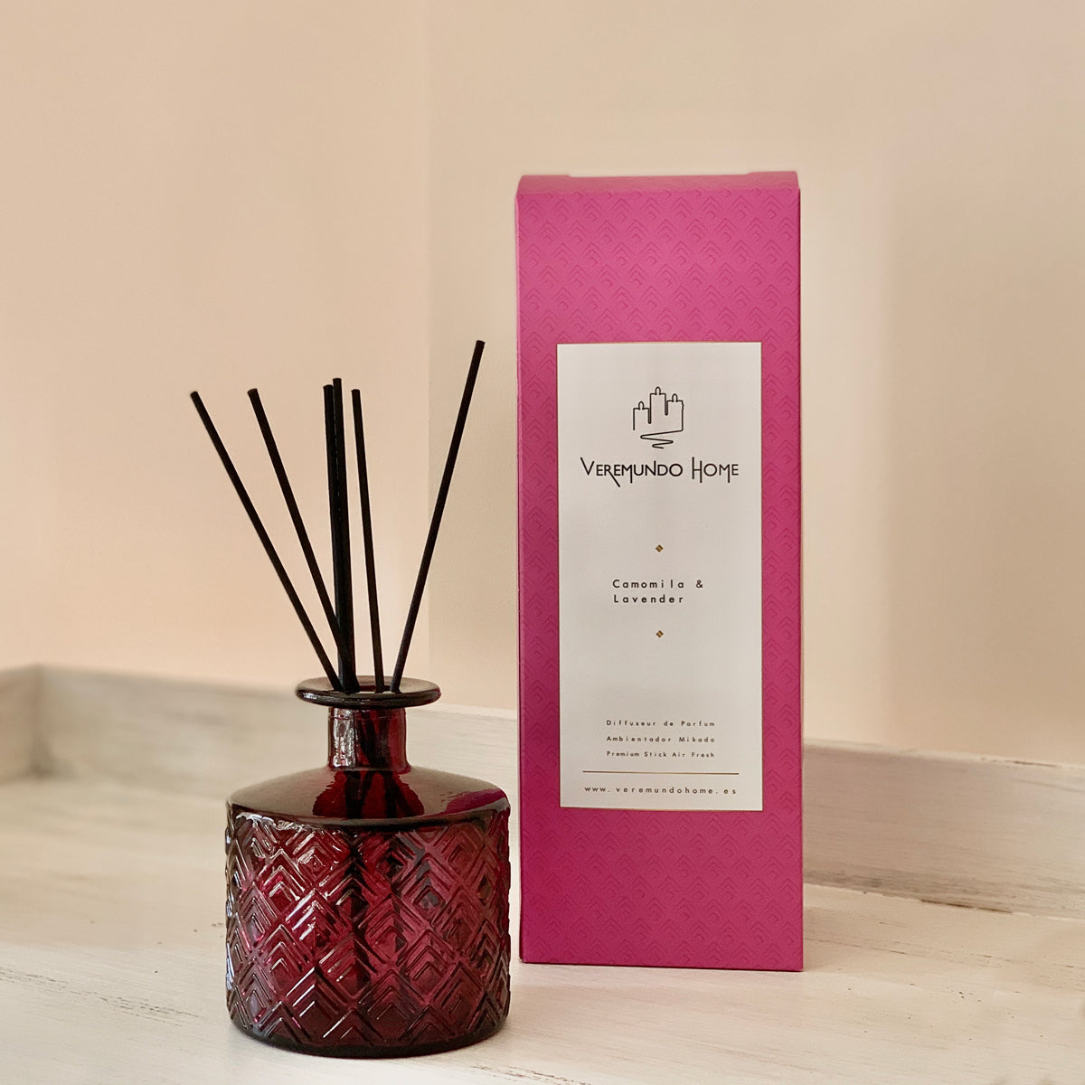 Veremundo Home - ORGANIC - Ambientador varillas CAMOMILA & LAVENDER