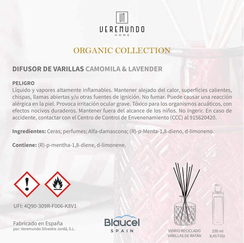 Veremundo Home - ORGANIC - Ambientador varillas WILD BERRIES